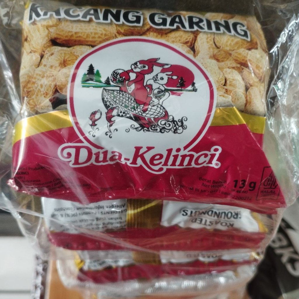 

Kacang Kulit Dua Kelinci Kacang Garing 1 Renceng isi 10