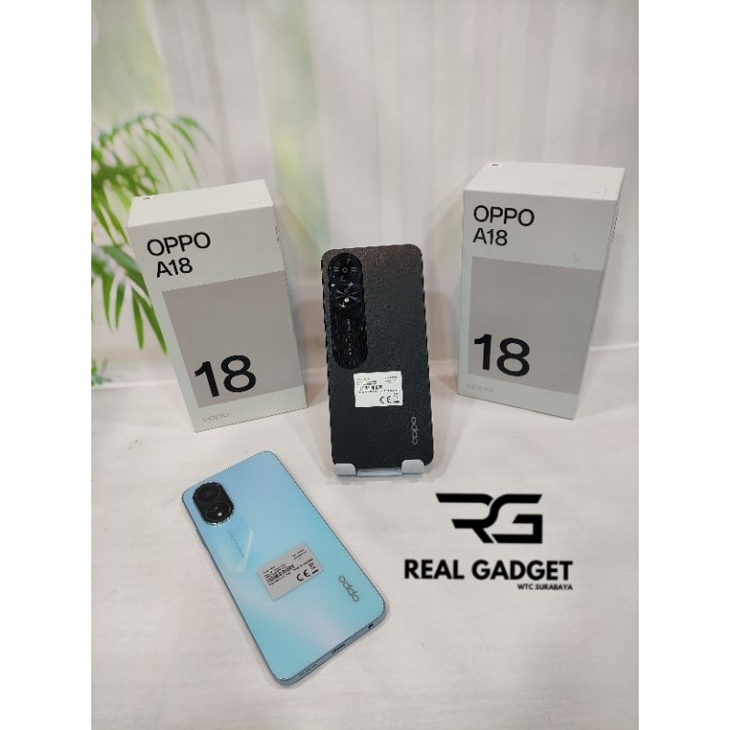 OPPO A18 Ram 4/128GB (SECOND) Original Resmi Indonesia