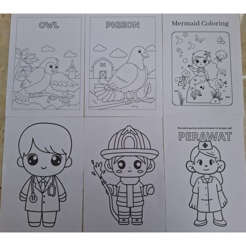 

[Whispers] 50 lembar mewarnai anak uk A5