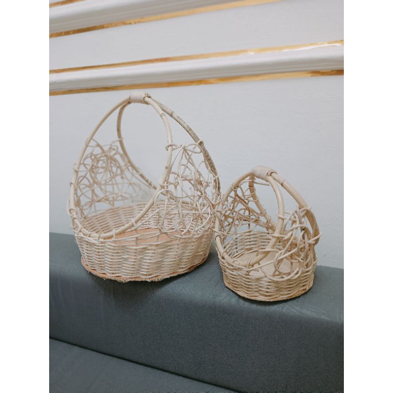keranjang cincin rotan/keranjang rotan/keranjang parcel