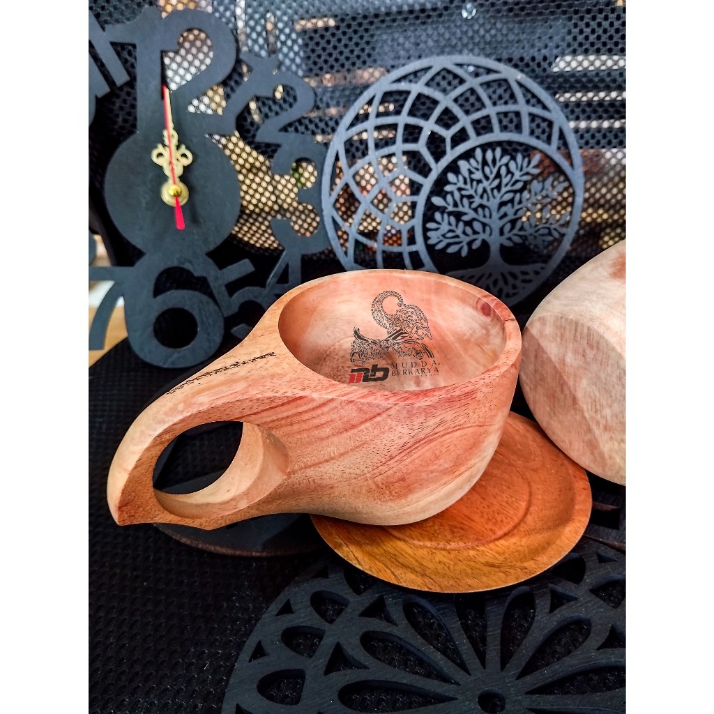 Gelas Bambu Kuksa Gelas Kayu Kerajinan Unik Gelas Unik Gelas Kayu Bambu