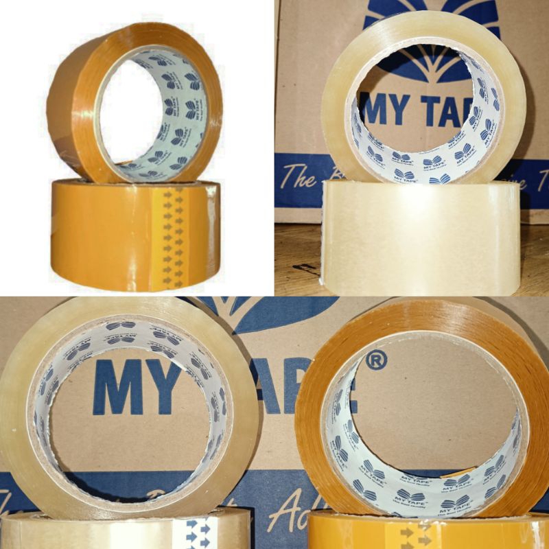 

Lakban coklat & bening /isolasi opp/48x100/tape 100 yard
