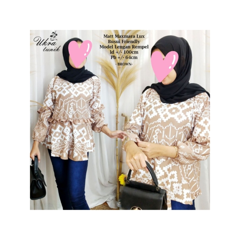 Blouse Atasan Wanita Tunik Wanita Maxmara Lux