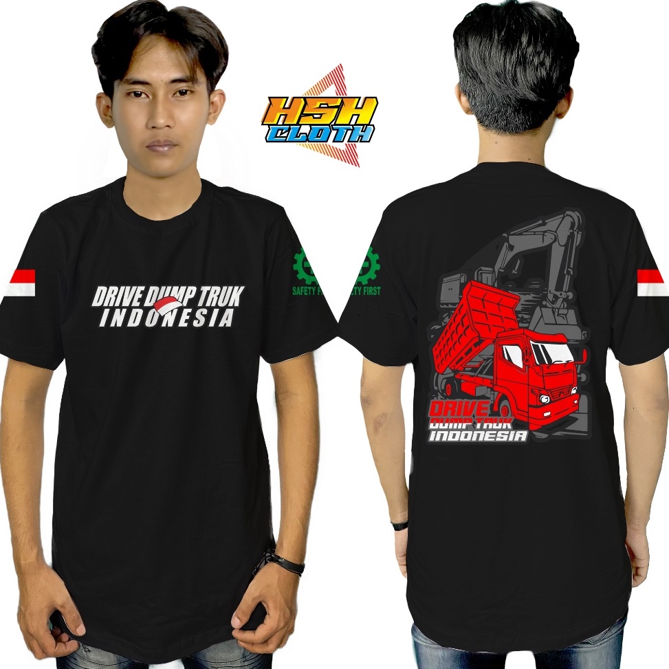 Borong Murah Baju Kaos Distro Driver Dump Truck Indonesia Terbaru Bisa Custom Hshcloth