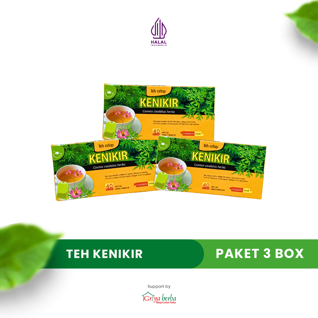

Teh Celup Herbal Kenikir Paket 3 Box Original Griya Herba Halal