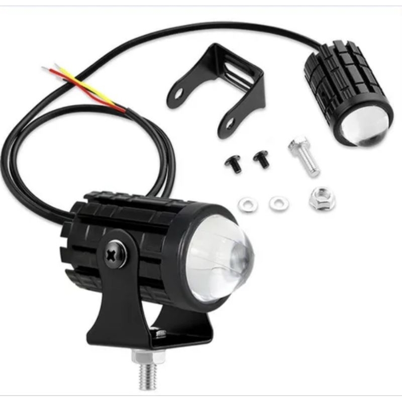 Grosir Lampu Tembak Sorot Kabut Laser Gun Led D2 Oval Motor Mobil Lasergun 20Watt Super Bright Putih