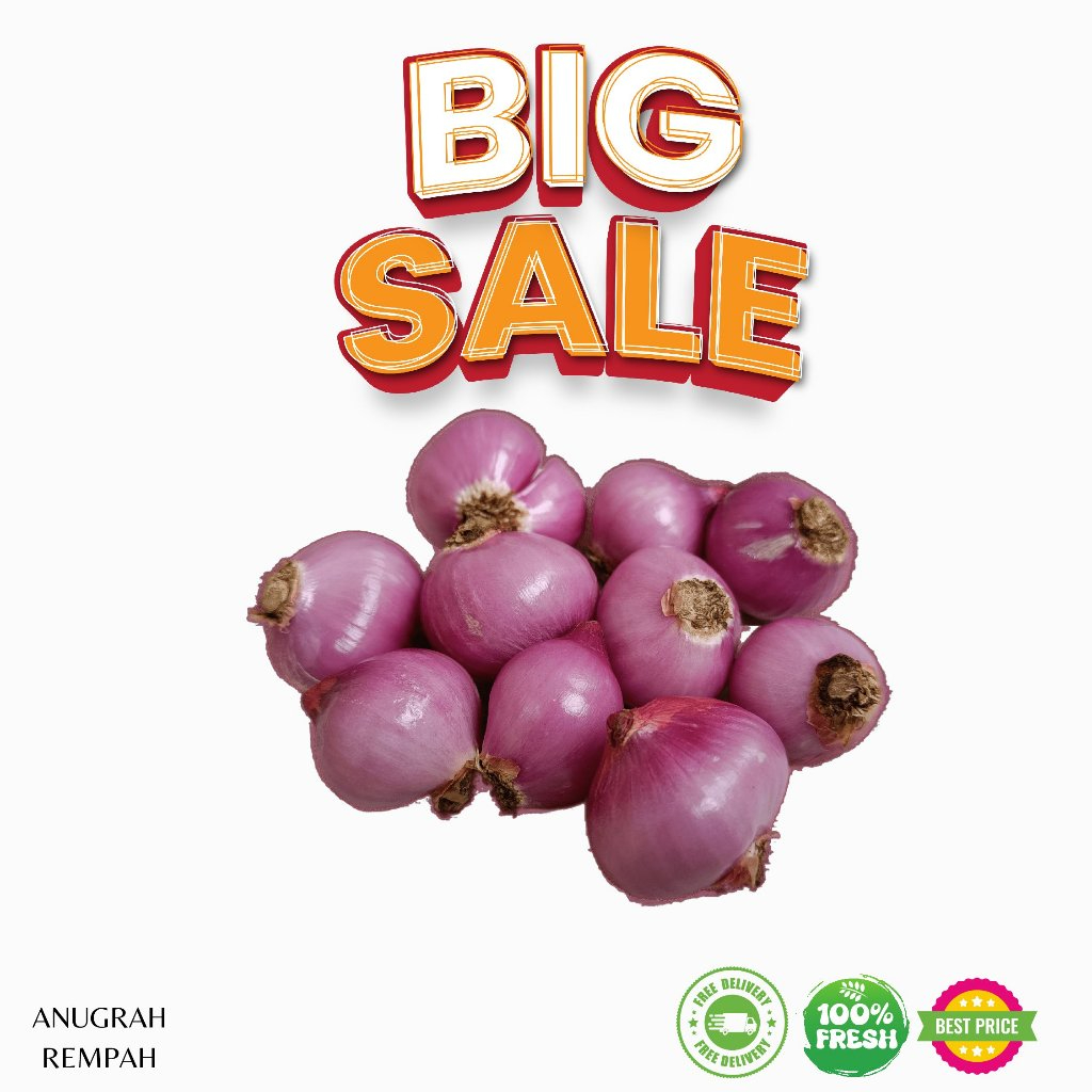 

KIRIM INSTAN Bawang Merah Kupas Segar 100-250-500 gram ANUGRAH REMPAH