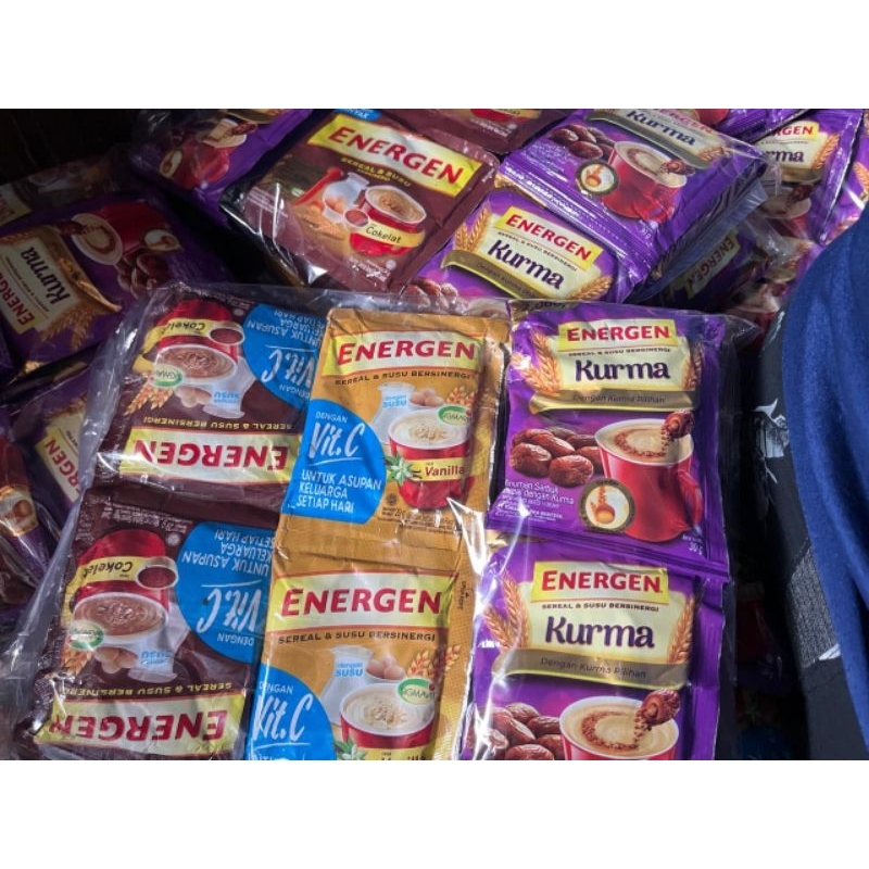 

Paket Energen 1 pack isi 30pc random rasa coklat, vanila dan kurma