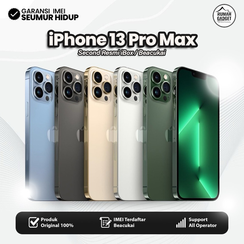 Iphone 13 Promax 128/256/512GB Second Bergaransi Resmi