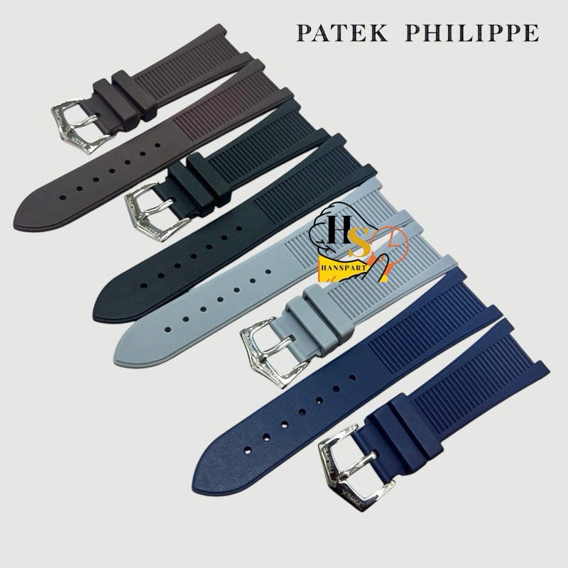 Strap jam patek philippe rubber Strap jam Paket Philippe nautilus geneve karet tali jam patek philip