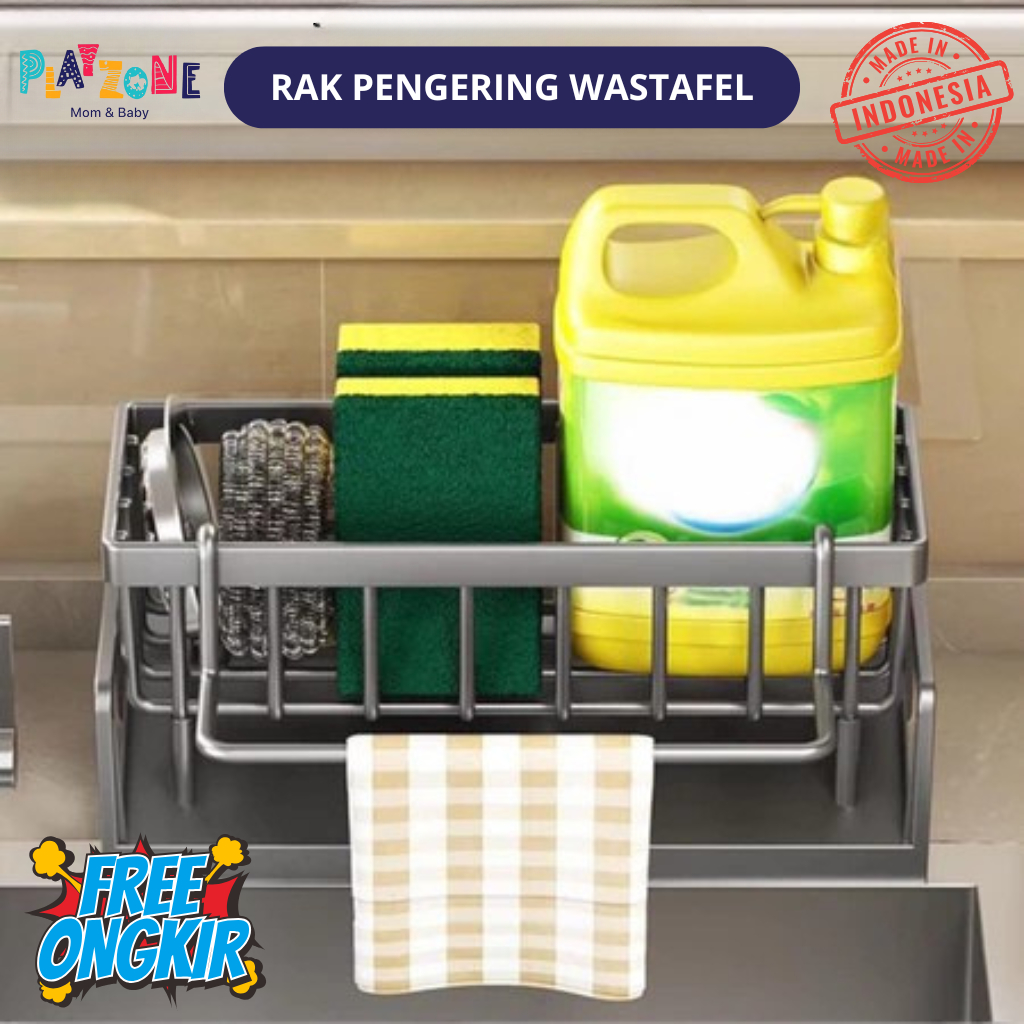 [PZ] COD Rak Pengering Sponge Sabun | Rak Cuci Piring | Rak Dinding Wastafel Multifungsi Plastik
