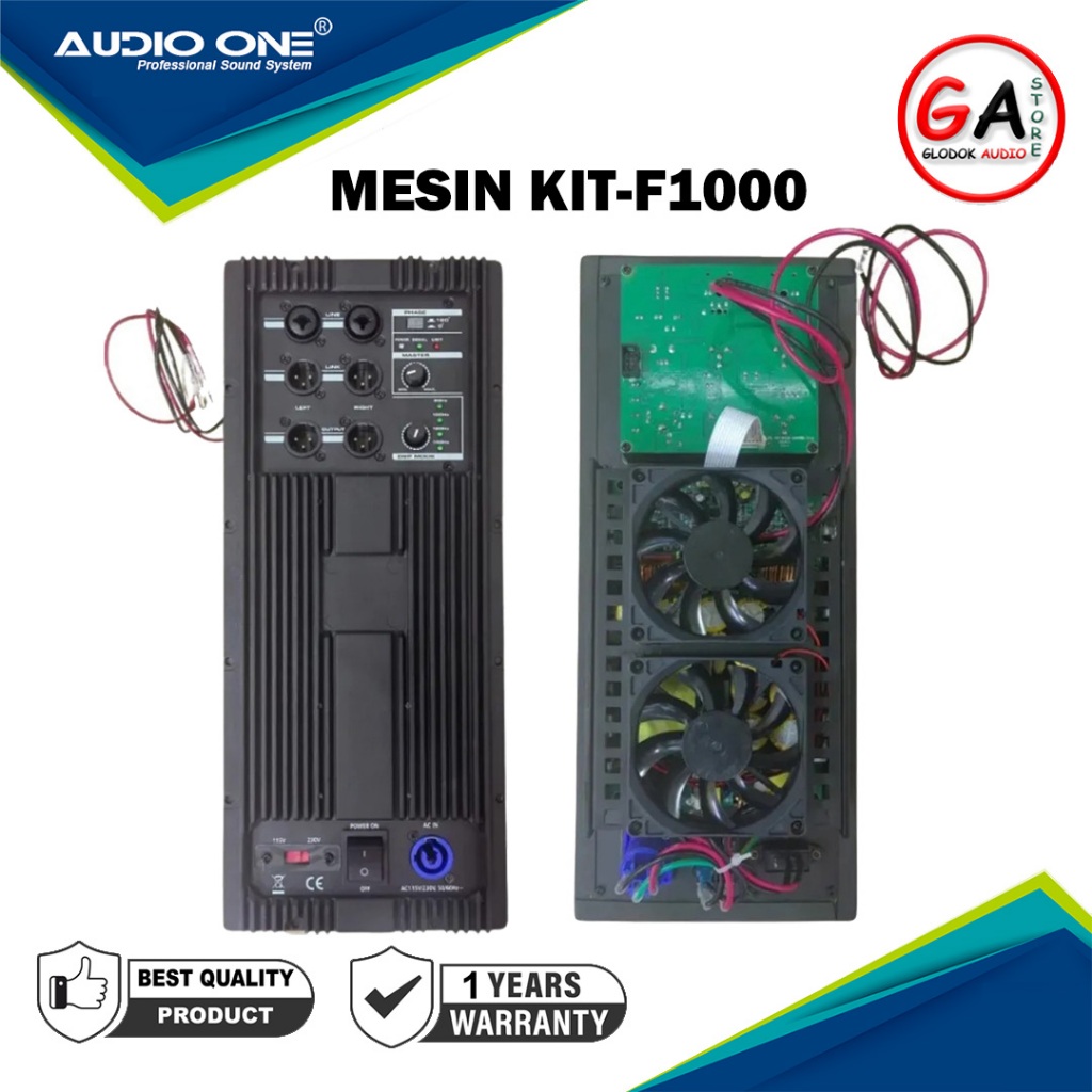 Mesin Kit Power Tipe F-1000 Cocok untuk Subwoofer & Speaker Aktif & Pasif Daya 1000W Bergaransi | GA