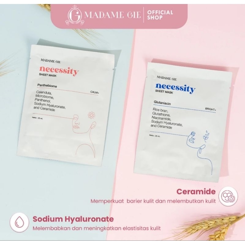 Madame Gie Sheetmask/ masker wajah madame gie