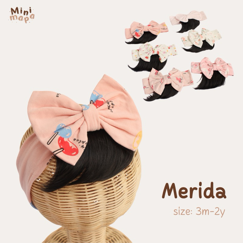 MINIMAPA - bando bayi wig poni palsu bandana anak perempuan cewek rambut imitasi lucu cute impor pre