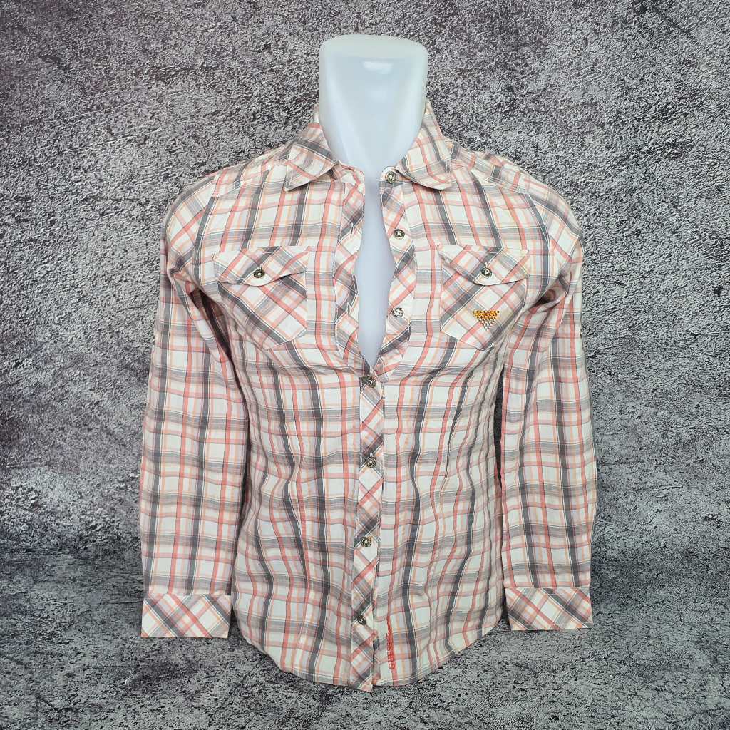 Baju Kemeja Wanita / Anak GUESS - Size S / Lebar 44 cm - Original - Second
