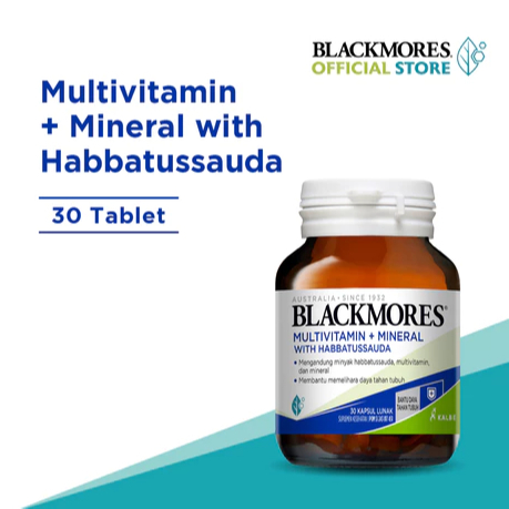 BLACKMORES MULTIVITAMIN + MINERAL With HABBATUSSAUDA (30 Kapsul Lunak)