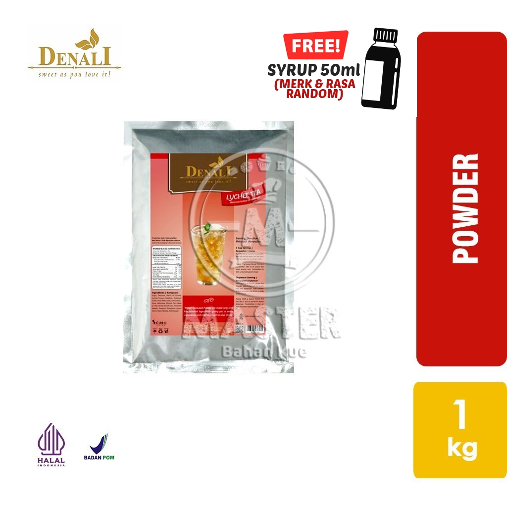 

Minuman Bubuk Denali Lychee Tea Powder Teh Leci [1kg]