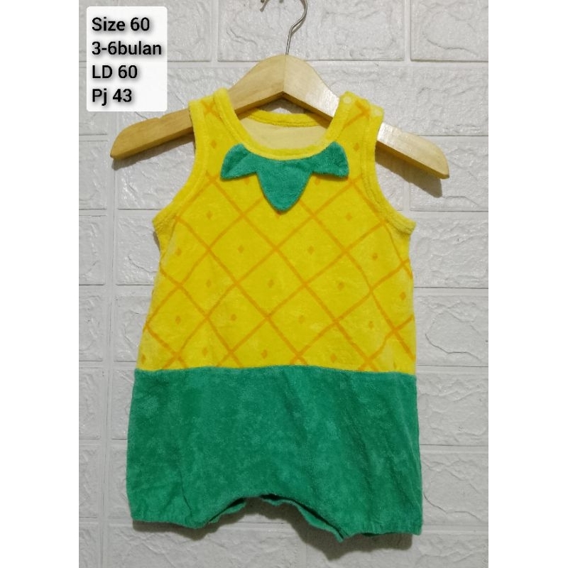 PL JP karakter nanas bahan handuk size 60, 3-6bulan