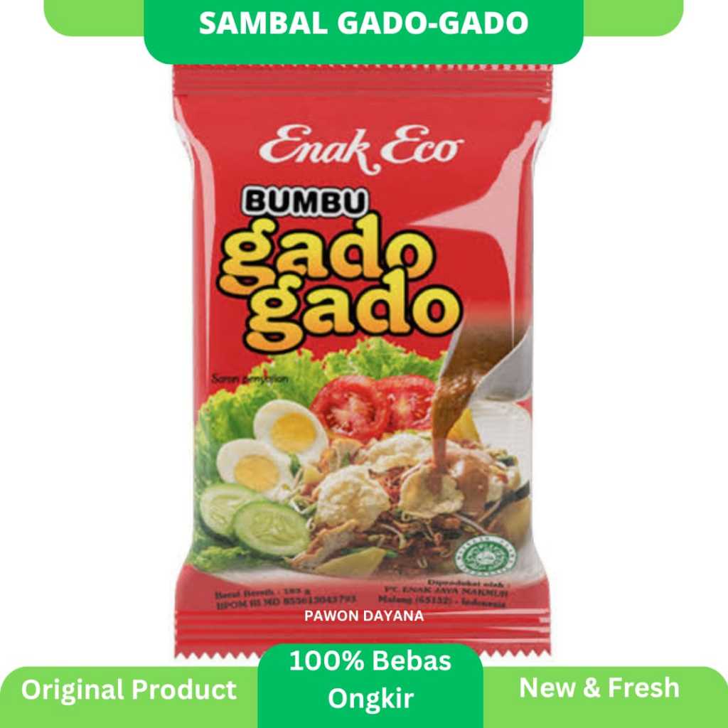 

Enak Eco Bumbu Gado Gado / Sambel Pecel / Bumbu Pecel / Sambal Gado Gado
