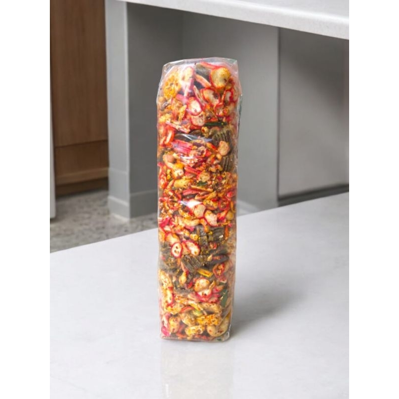 

Kerupuk Seblak Mix Pedas Mandiri Snack 1kg