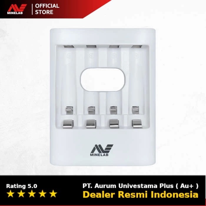 Minelab Charger 4 X AA USB Pengisi Daya Minelab Vanquish AA Untuk Baterai Minelab Rechargeable Carge