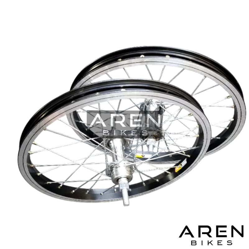 WHEELSET SEPEDA 16 INCH ARAYA VP21 RIM RIMS VELG HUB LUBANG 28 HOLE 28H JARI JARI HUB RODA JADI SEPE
