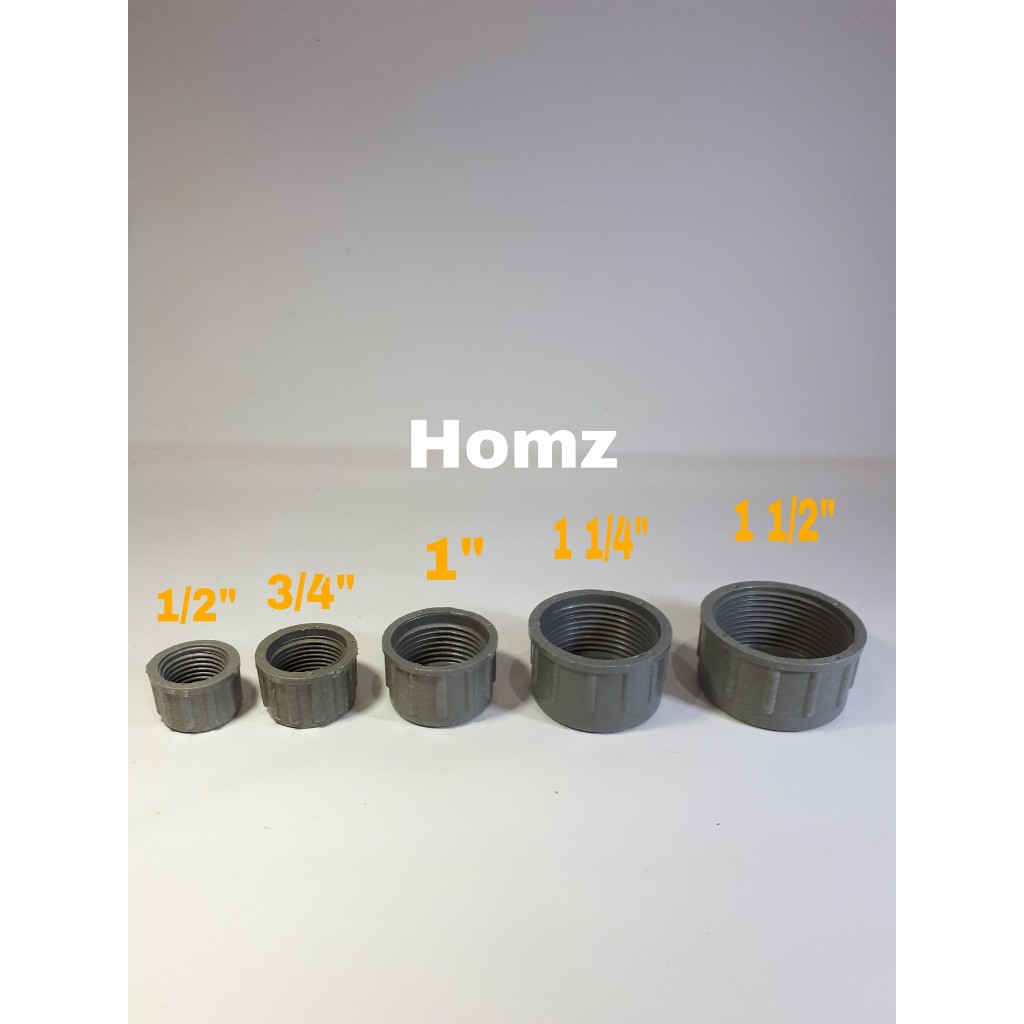 Dop Drat Dalam 1/2" inch Pvc SR / Tutup Pipa Drat Dalem 0,5 in/Cap Ulir SR
