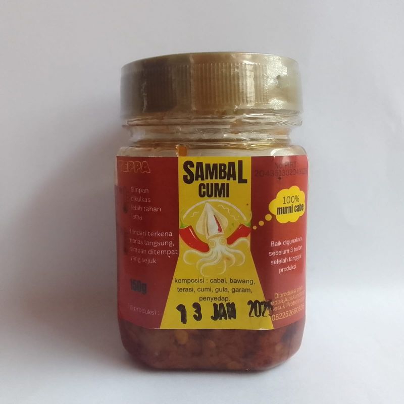 

Sambal Baby Cumi 150g Free Packing