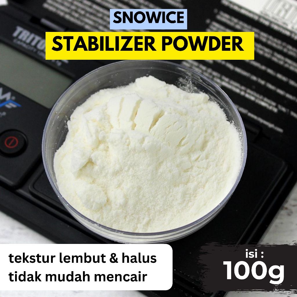 

SNOWICE STABILIZER POWDER 100gram / Penstabil Es Serut Bingsoo
