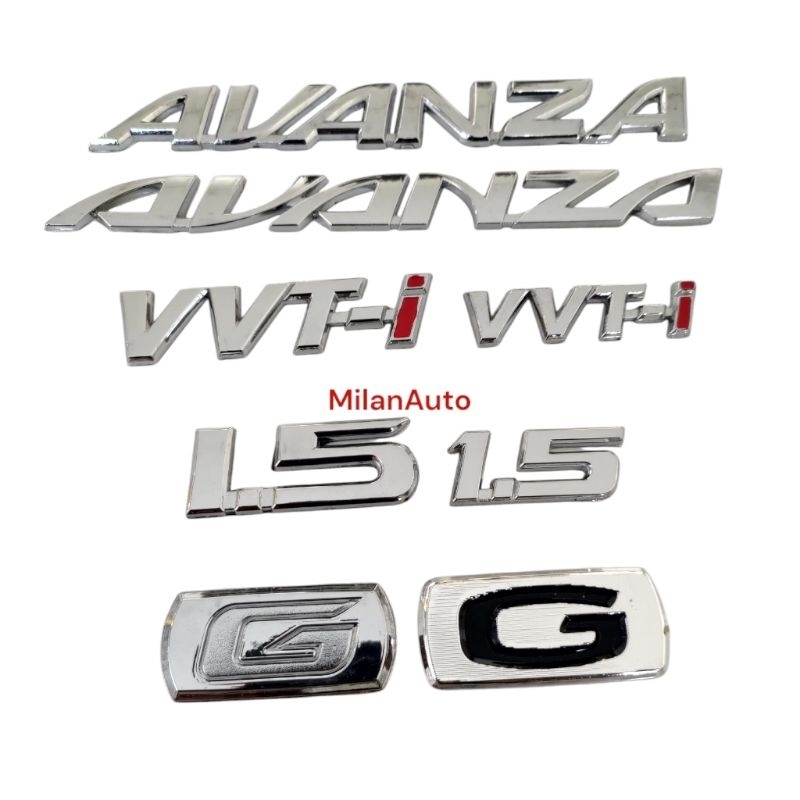 emblem avanza G 1.5/emblem avanza old/emblem g VVT-i 1.5 /Toyota avanza