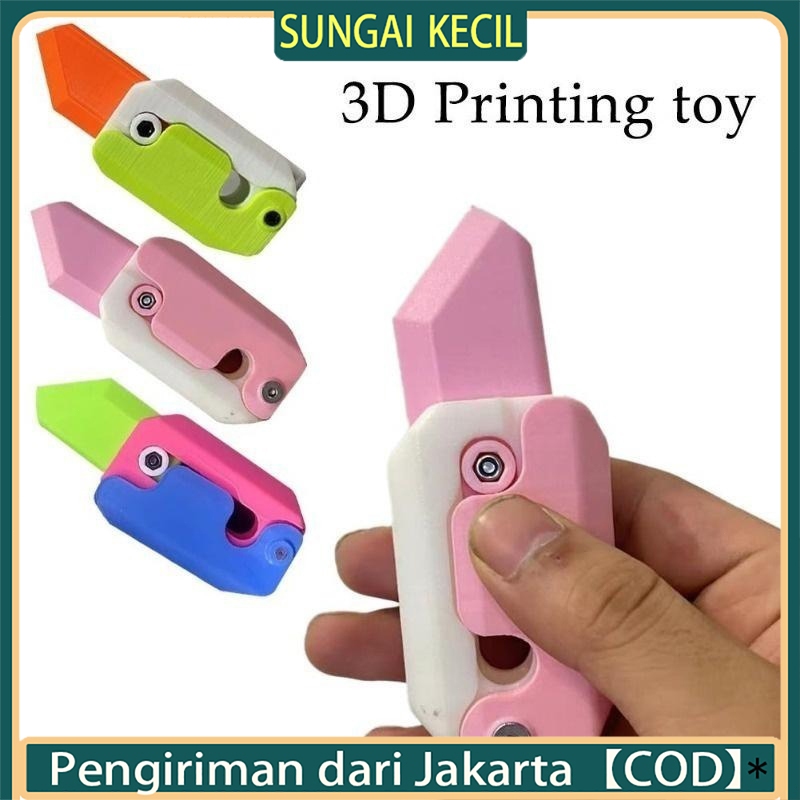 

Pisau wortel gravitasi mainan cetak 3d pisau wortel plastik lucu bentuk kartun mainan wortel