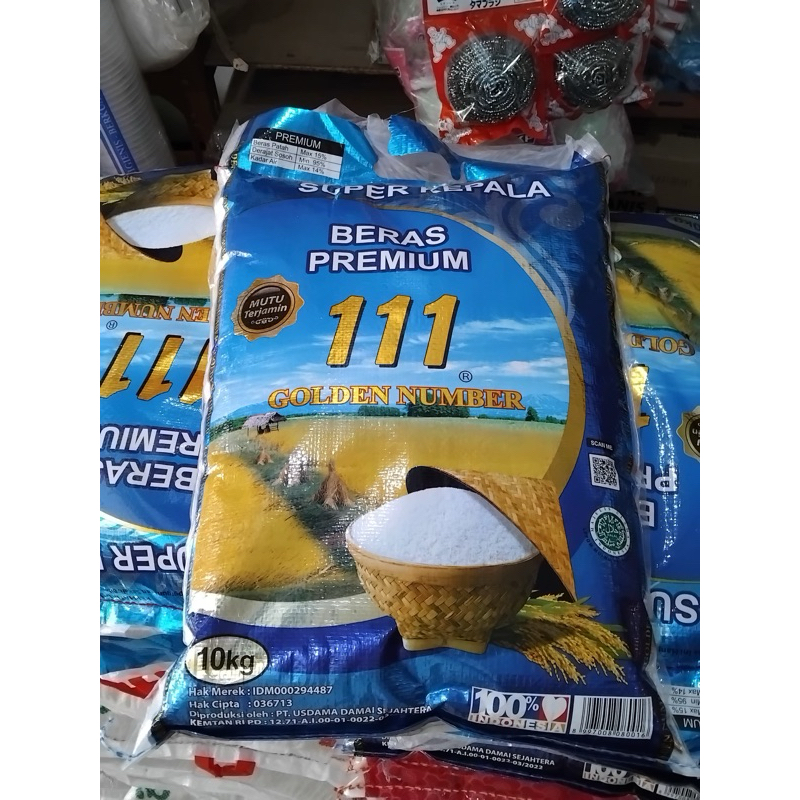 

( Termurah ) Beras Premium 111 Golden Number super 10kg