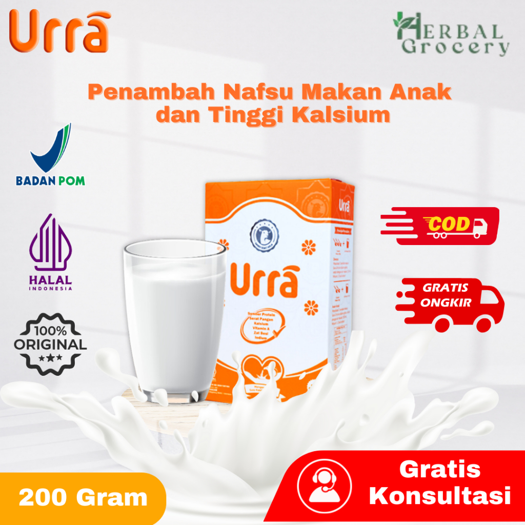 

Susu Urra Susu Kambing Saanen Sumber Protein Tinggi Kalsium Dan Penambah Nafsu Makan Sikecil - 1 Box