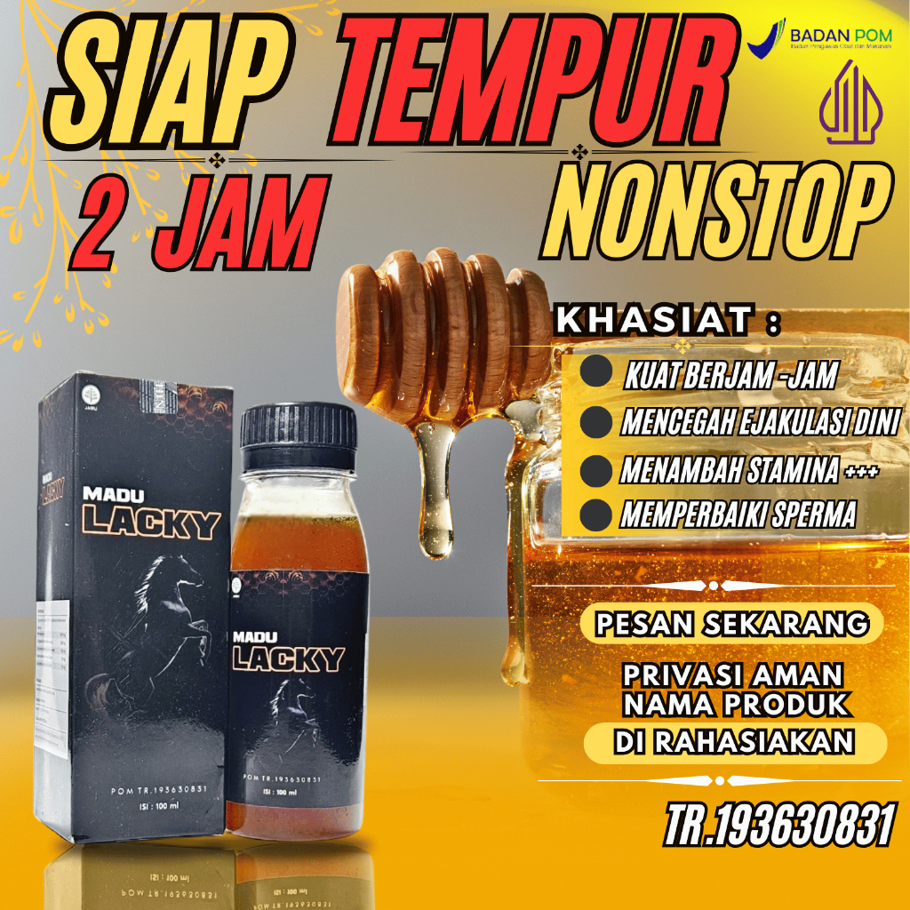 

MADU LACKY PENAMBAH STAMINA PRIA PERKASA BPOM MADU ASLI ORIGINAL 100% TANPA CAMPURAN