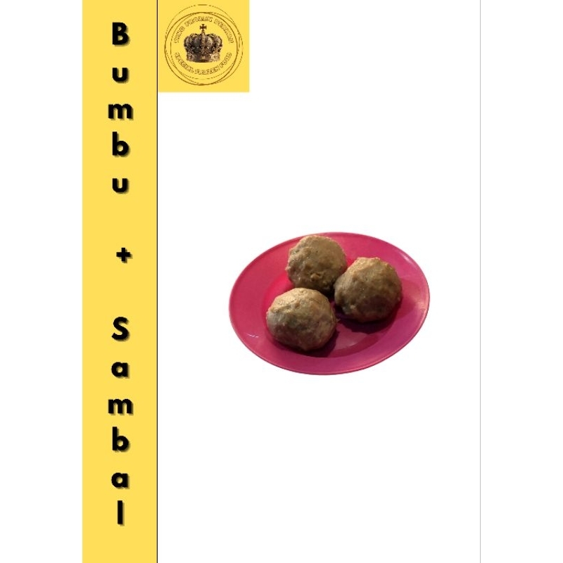 

Bakso Urat Sapi Jumbo 5pcs (Bumbu + Sambal)