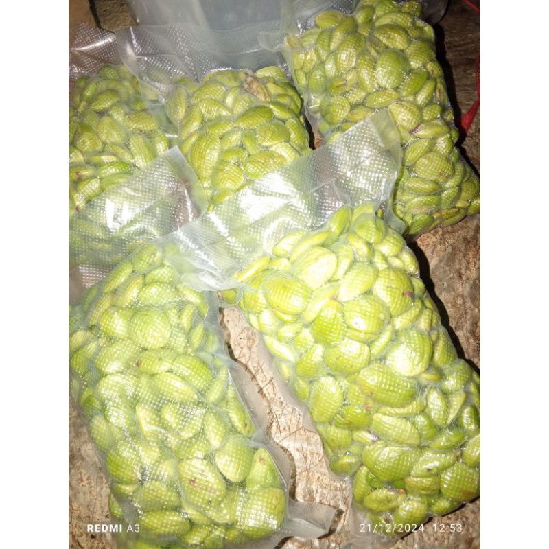 

Pete kupas sudah di vakum berat 250gr