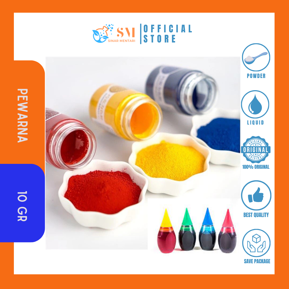 

PEWARNA bubuk dan cair kosmetic grade per 10gr