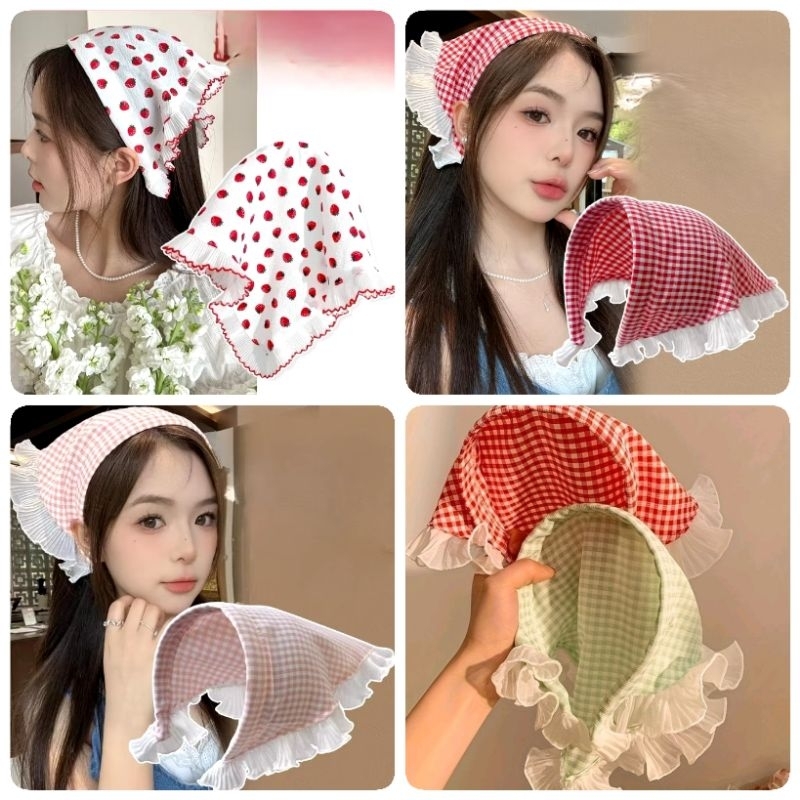 Bando / Bandana Korea Syal Renda Segitiga