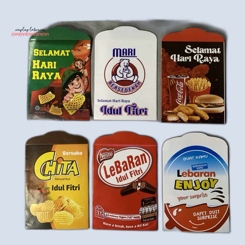 

AMPLOP LEBARAN snack medium 1pack isi 10pcs