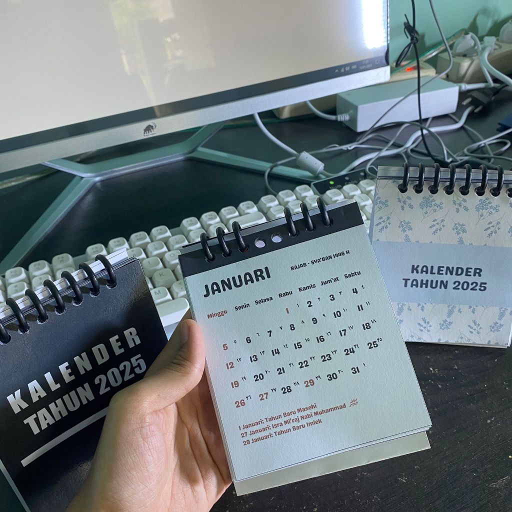 

(haza printing) Kalender Meja Mini 2025 Murah Tahan Lama