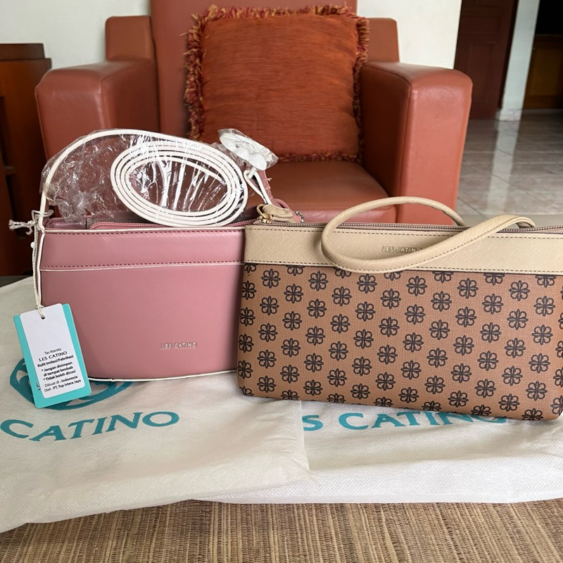 tas les catino paket tas les catino original new tas selempang les catino