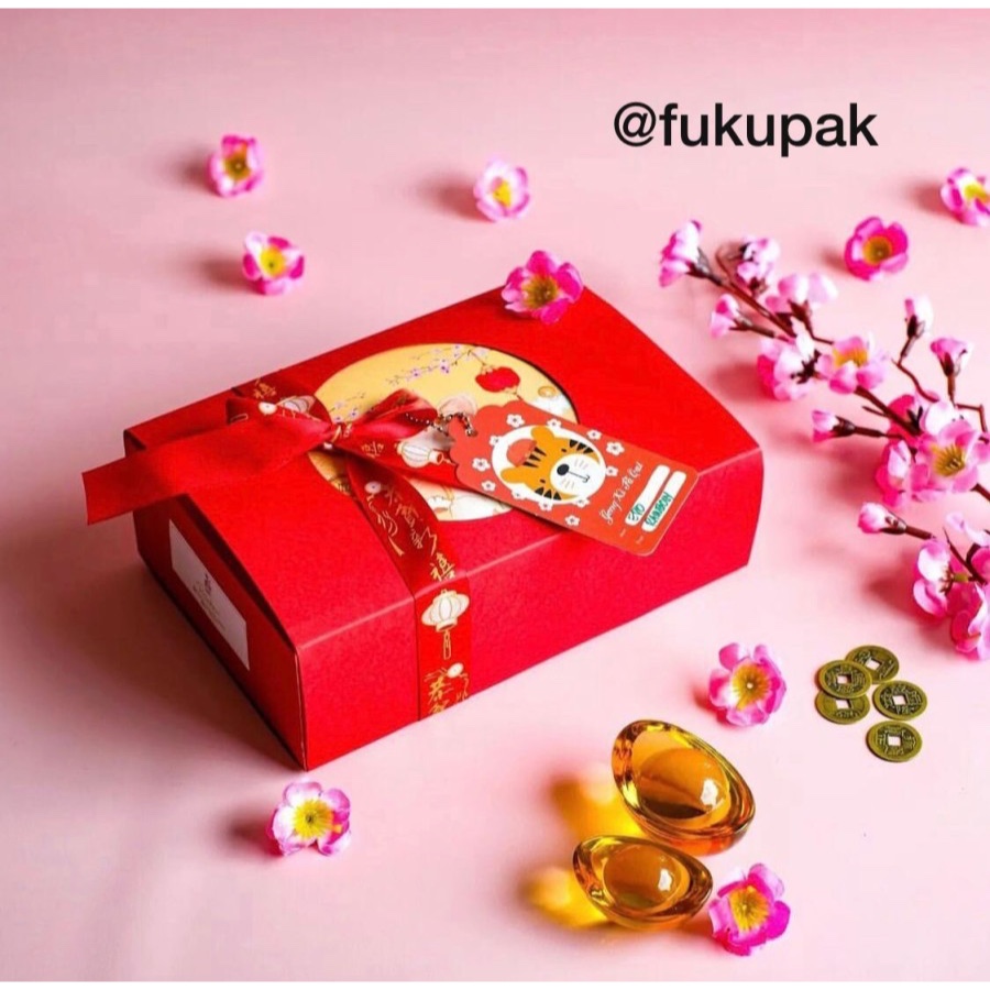 Box Sekat CNY (10pcs) kotak imlek sekat 6 dus sincia bapao pie pudding
