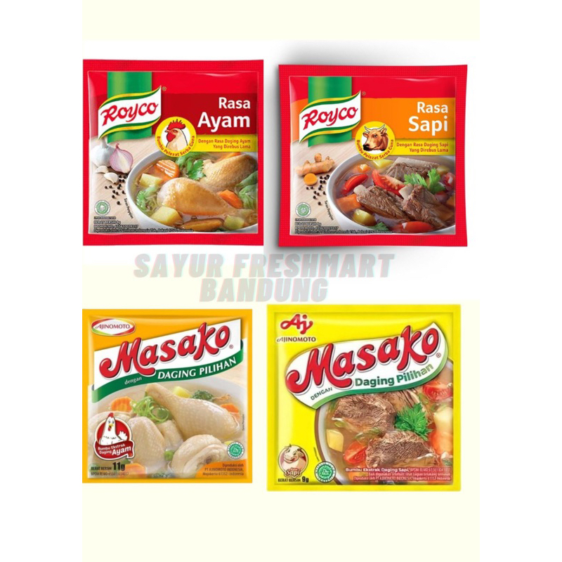 

Royco Ayam Masako Sapi Bumbu Dapur | Sayur Freshmart Bandung