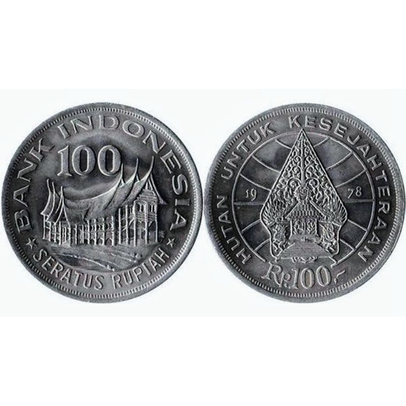 Uang 100 Rupiah Gunung Wayang Tahun 1978