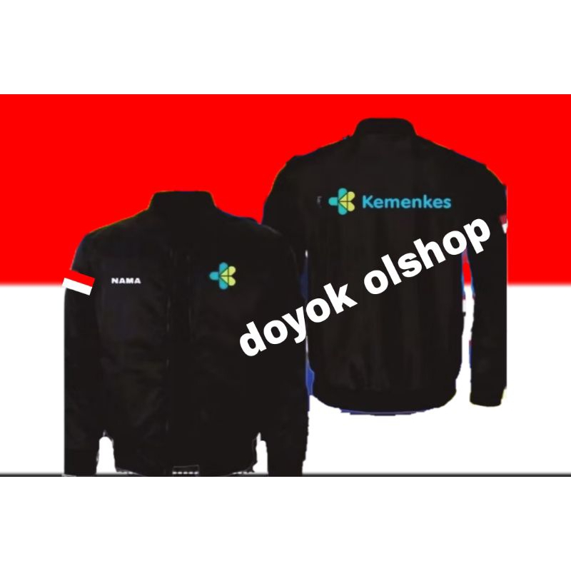 jeket kemenkes jaket bordir kemenkes jaket bomber kemenkes auri kemenkes jaket kementerian kesehatan