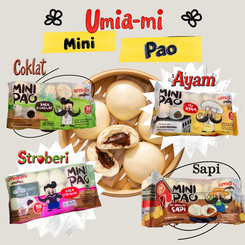 

Umiami Mini Pao, 4 Varian Rasa