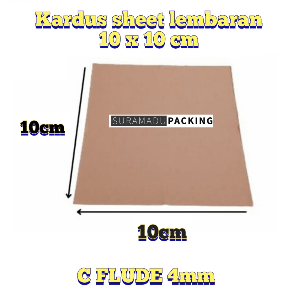 

KARDUS SHEET 10x10 cm / 10x10 cm Kardus Lembaran Polos / Kardus Karton lembaran polos / Karton lembaran corrugated