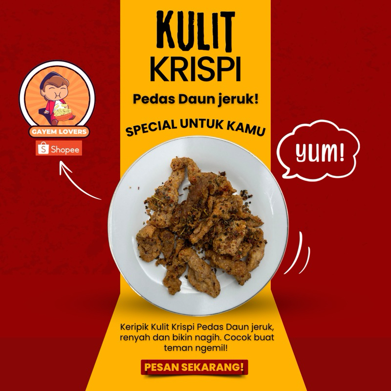 

Kulit Krispy Pedas Asin