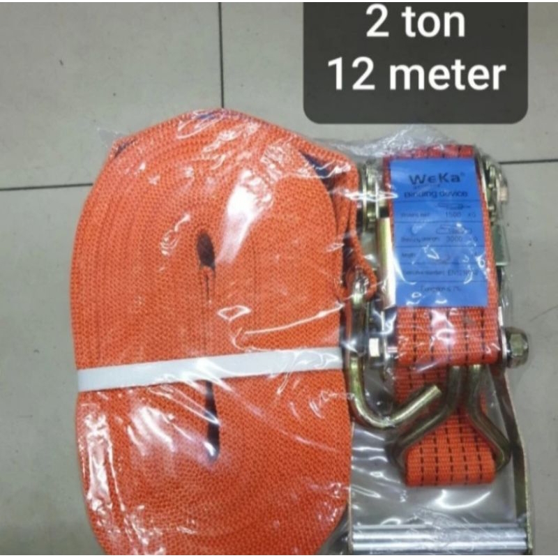 tali pengikat barang bisa d gunakan buat derek mobil 2" x 10 meter kapasitas 2 ton merk Weka /Webing