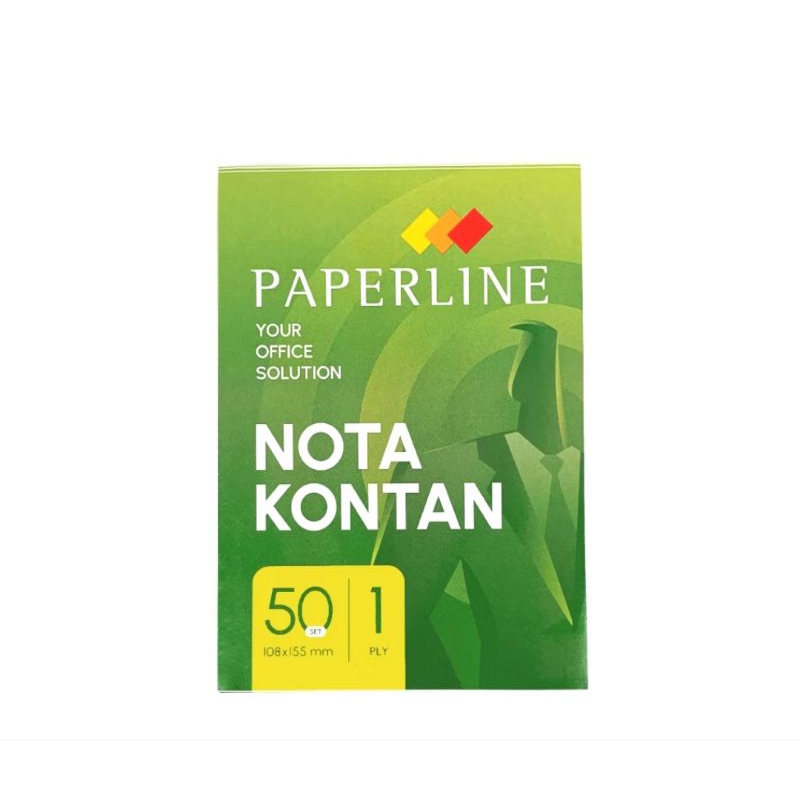 

Buku Nota Kontan Paperline Hijau 1 ply x isi 50 Lembar | Murahh | Harga Satuan - Nota 1ply